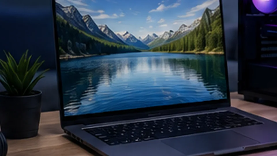 Modern laptop setup